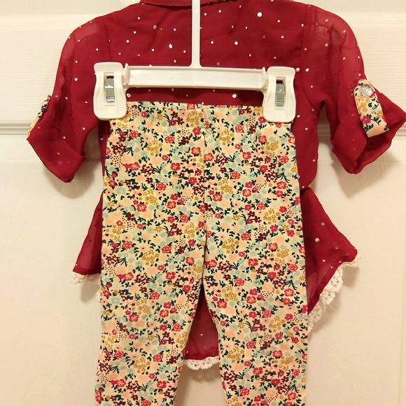 NEW (no tags): 2 Piece Outfit (Burgandy) - Picture 2 of 2